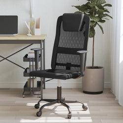 Office Chair Height Adjustable Black Mesh Fabric