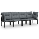 Contemporary 4 Piece Garden Lounge Set Lounge Area Modern Living