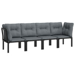 Contemporary 4 Piece Garden Lounge Set Lounge Area Modern Living