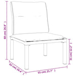 Minimalist 5 Piece Garden Lounge Set Daily Living Essential Evening