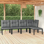 Minimalist 5 Piece Garden Lounge Set Daily Living Essential Evening