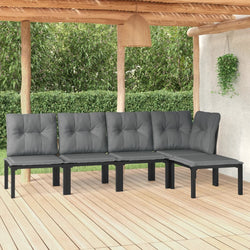 Minimalist 5 Piece Garden Lounge Set Daily Living Essential Evening 