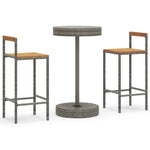 Minimalist 3 Piece Garden Bar Set Home Decor Accent Outdoor Living