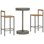Minimalist 3 Piece Garden Bar Set Home Decor Accent Outdoor Living