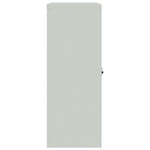 Stylish File Cabinet Light Grey Steel