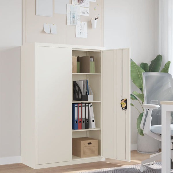  Modern File Cabinet White Steel