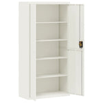 Elegance File Cabinet White Steel