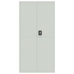 File Cabinet Light Grey Steel