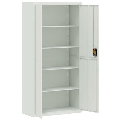 File Cabinet Light Grey Steel