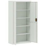 File Cabinet Light Grey Steel