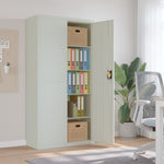 File Cabinet Light Grey Steel