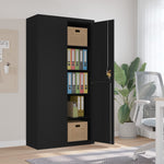 File Cabinet Black Steel