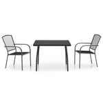Decorative 3 Piece Garden Dining Set Outdoor Retreat Patio Relax