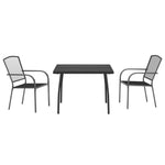Decorative 3 Piece Garden Dining Set Outdoor Retreat Patio Relax