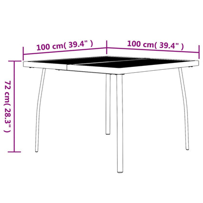 Decorative 3 Piece Garden Dining Set Outdoor Retreat Patio Relax 