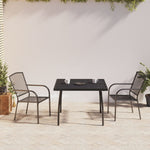 Decorative 3 Piece Garden Dining Set Outdoor Retreat Patio Relax
