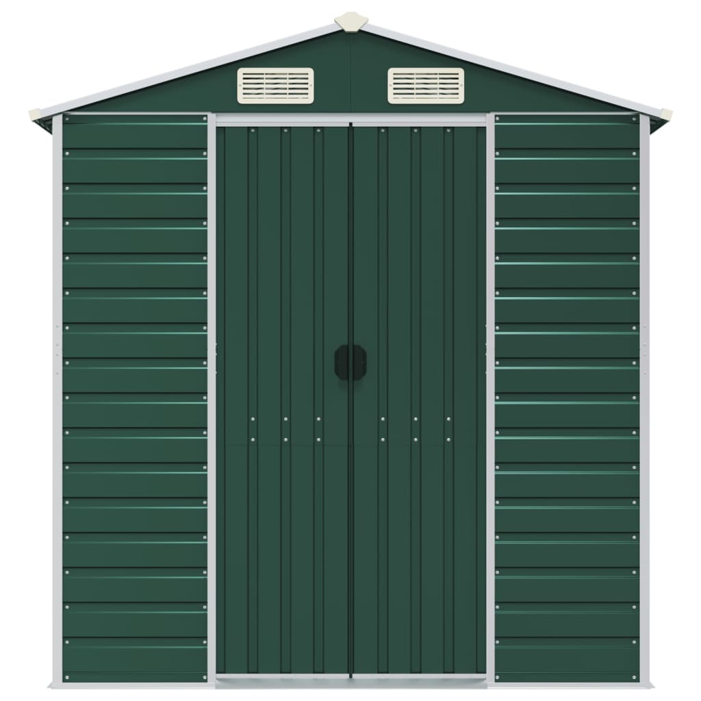 Light Grey Galvanised Steel Garden Shed for Stylish and Durable