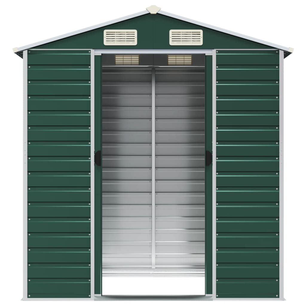 Light Grey Galvanised Steel Garden Shed for Stylish and Durable