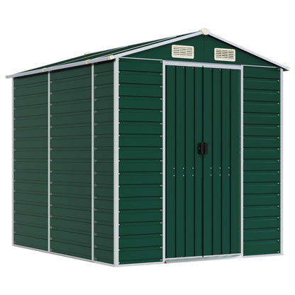 Garden Shed Green  Galvanised Steel