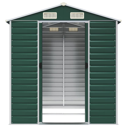 Garden Shed Green  Galvanised Steel