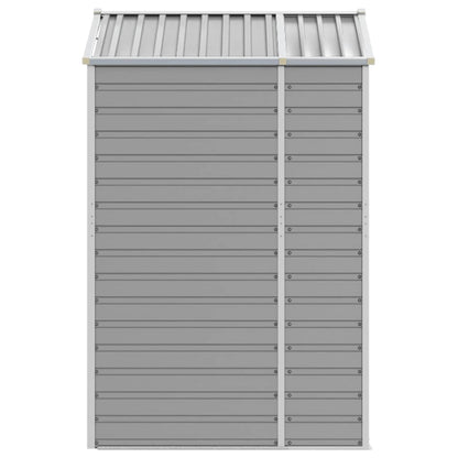 Light Grey Galvanised Steel Garden Shed for Stylish and Durable