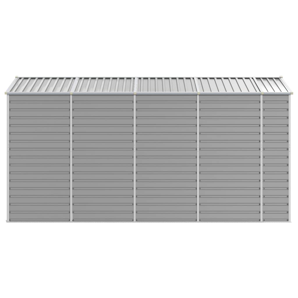 Elegance: Brown Galvanised Steel Garden Shed for Stylish and Durable