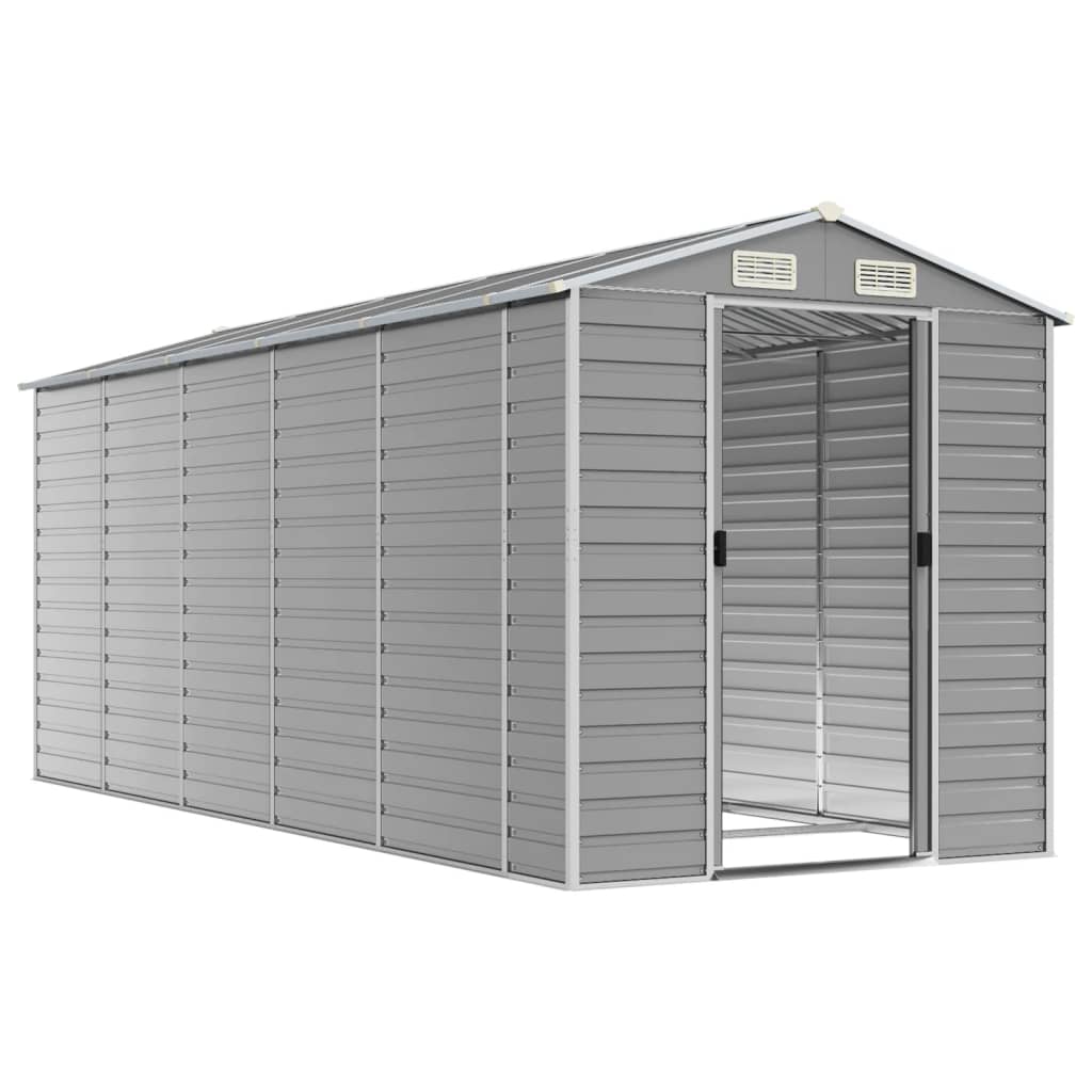 Light Grey arden Shed Galvanised Steel