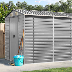 Light Grey arden Shed Galvanised Steel