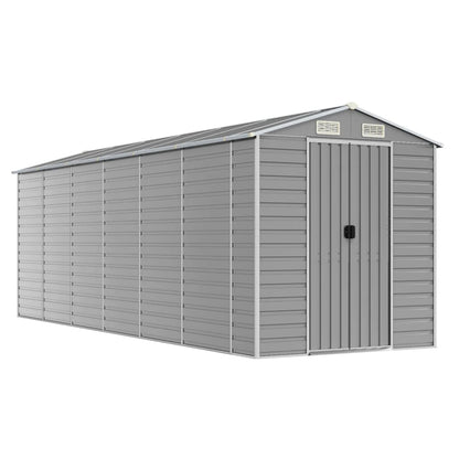Light Grey arden Shed Galvanised Steel