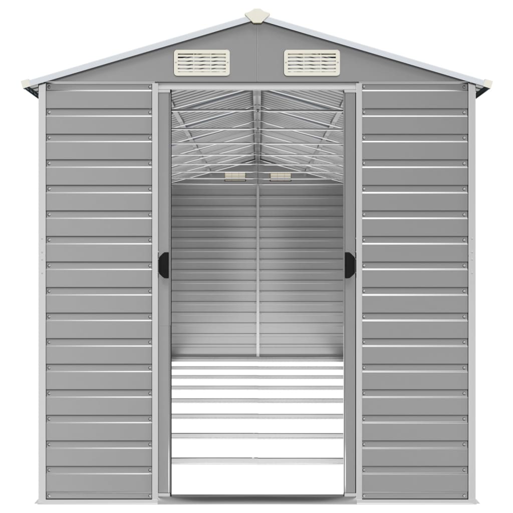 Light Grey arden Shed Galvanised Steel