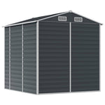 Galvanised Steel Garden Shed Anthracite 191x215cm | HomeAndLiving
