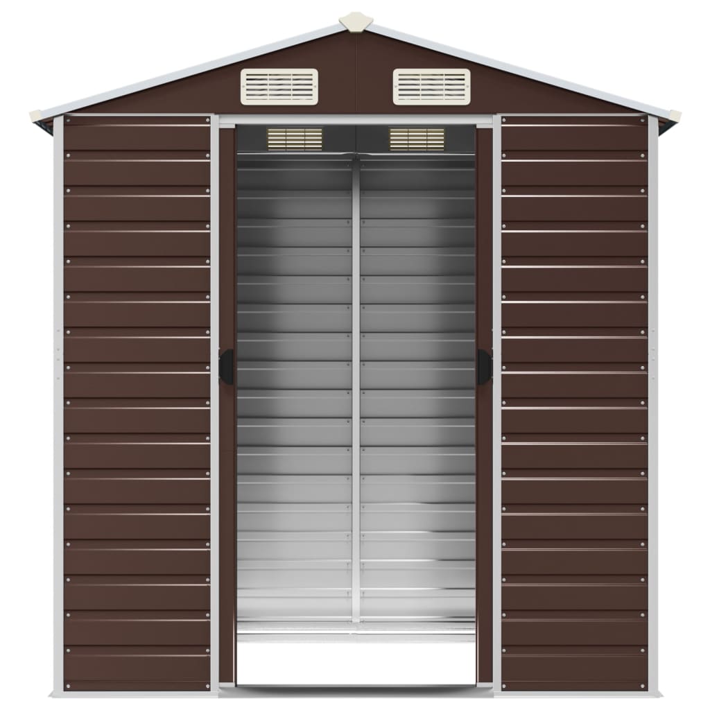 Light Grey Galvanised Steel Garden Shed for Stylish and Durable