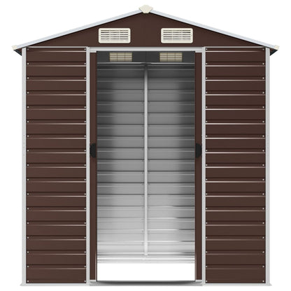 Light Grey Galvanised Steel Garden Shed for Stylish and Durable