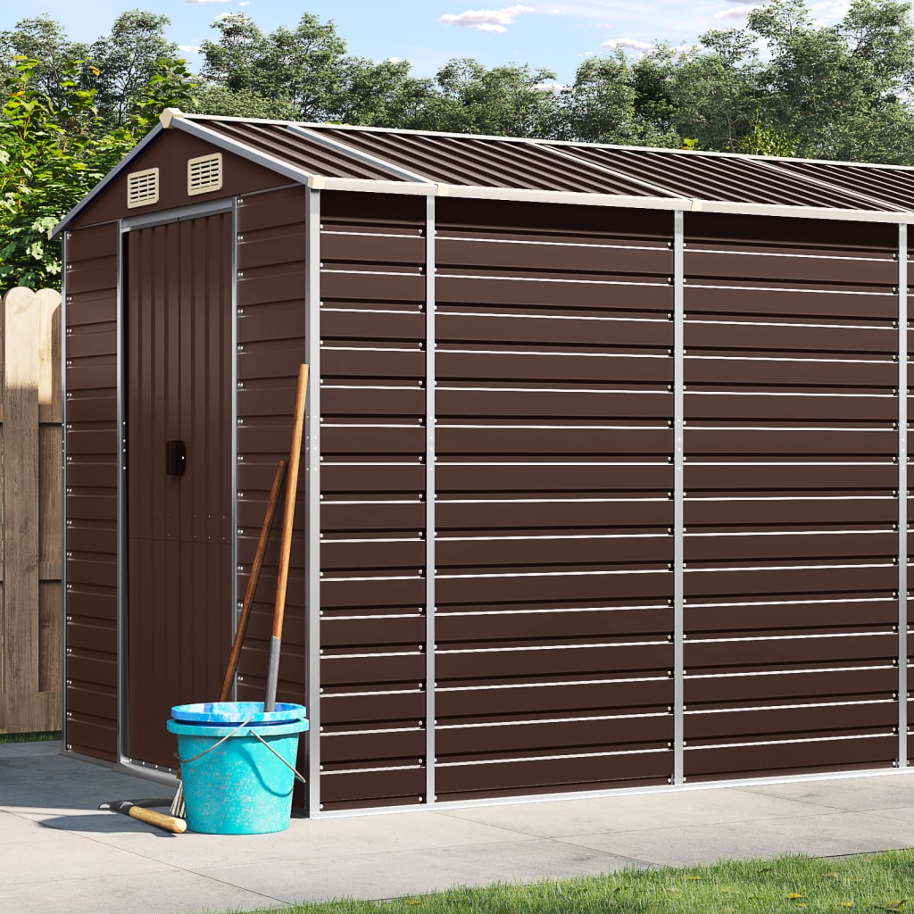 Light Grey arden Shed Galvanised Steel