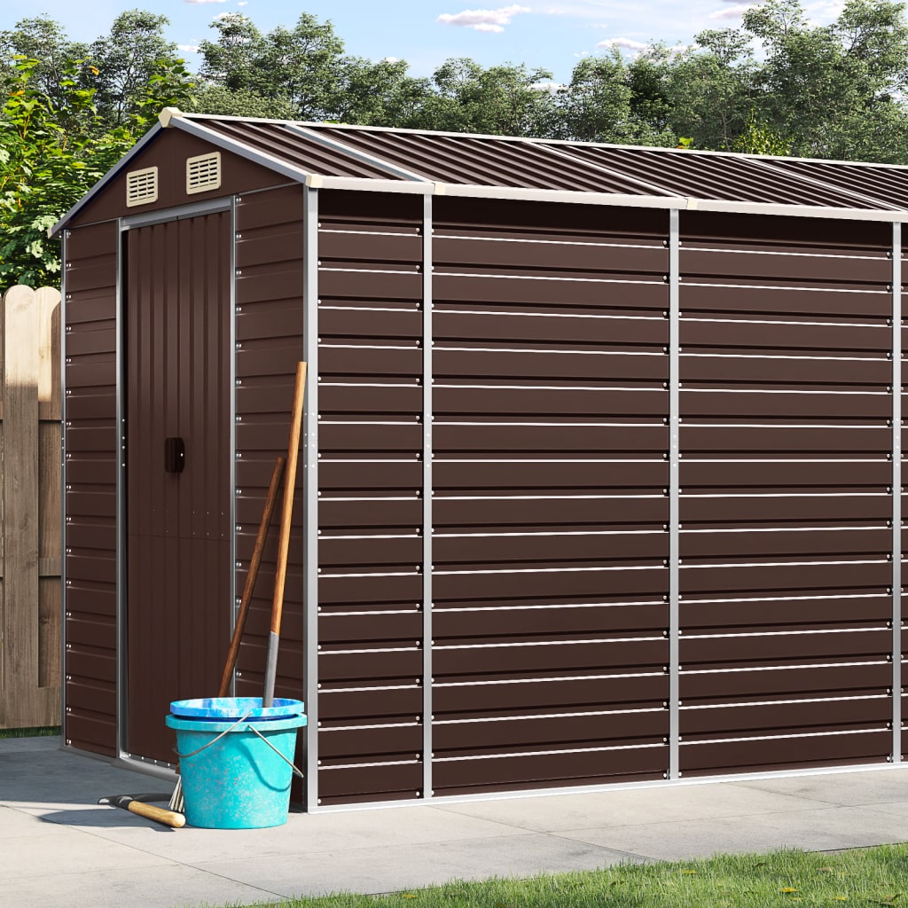 Light Grey arden Shed Galvanised Steel