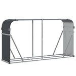 Galvanised Steel Log Holder 180cm Anthracite | HomeAndLiving