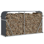 Galvanised Steel Log Holder 180cm Anthracite | HomeAndLiving