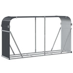 Galvanised Steel Log Holder 180cm Anthracite | HomeAndLiving