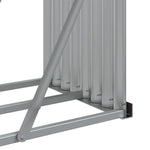 Galvanised Steel Log Holder 180cm Anthracite | HomeAndLiving