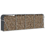 Galvanised Steel Log Holder 3m Anthracite | HomeAndLiving
