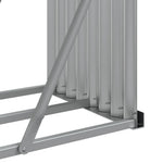 Galvanised Steel Log Holder 3m Anthracite | HomeAndLiving