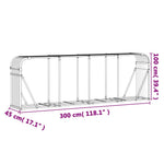 Galvanised Steel Log Holder 3m Anthracite | HomeAndLiving
