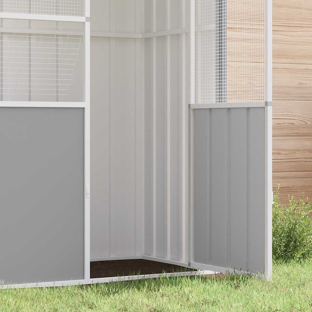 Large Bird Aviary Galvanised Steel 215cm | HomeAndLiving