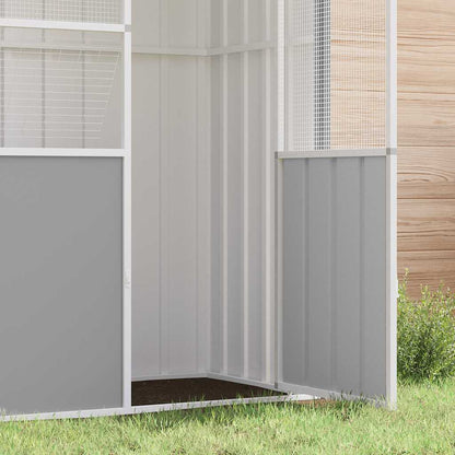 Large Bird Aviary Galvanised Steel 215cm | HomeAndLiving