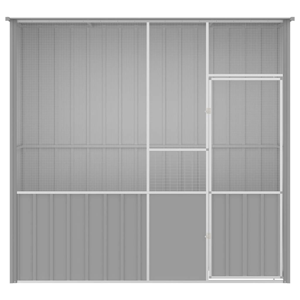 Large Bird Aviary Galvanised Steel 215cm | HomeAndLiving