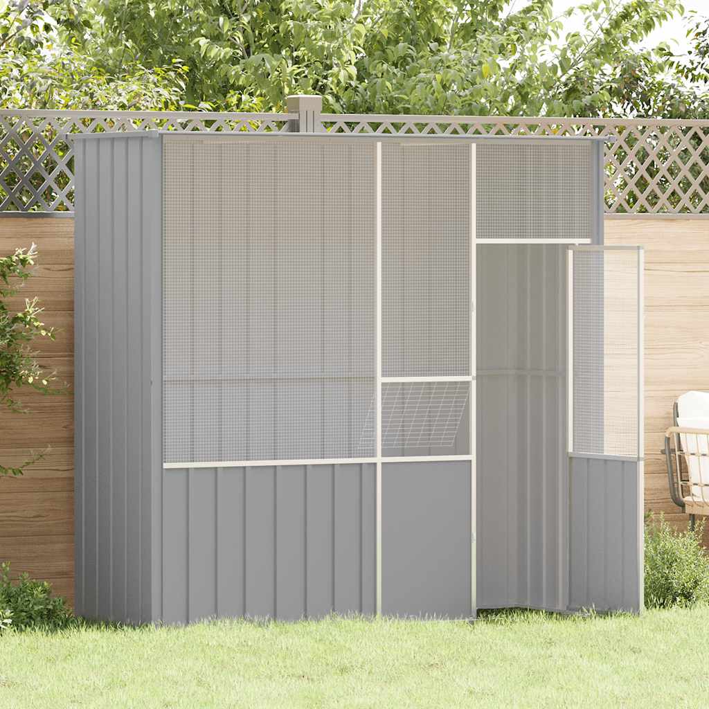 Large Bird Aviary Galvanised Steel 215cm | HomeAndLiving