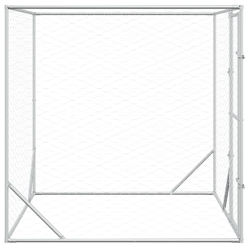Galvanised Steel Dog Kennel 2x2x2m Outdoor | HomeAndLiving