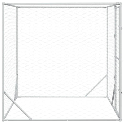Galvanised Steel Dog Kennel 2x2x2m Outdoor | HomeAndLiving