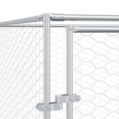 Galvanised Steel Dog Kennel 2x2x2m Outdoor | HomeAndLiving