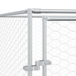 Galvanised Steel Dog Kennel 2x2x2m Outdoor | HomeAndLiving
